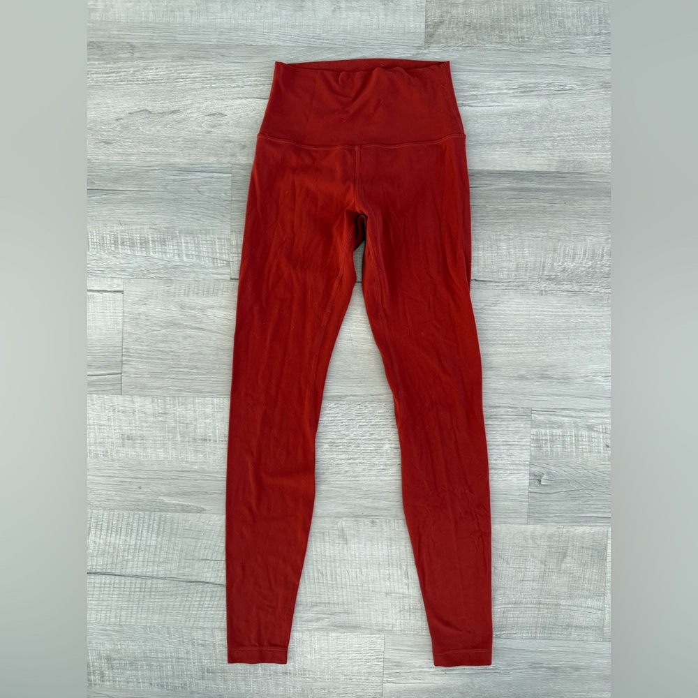 Lululemon 4 autumn rust align leggings